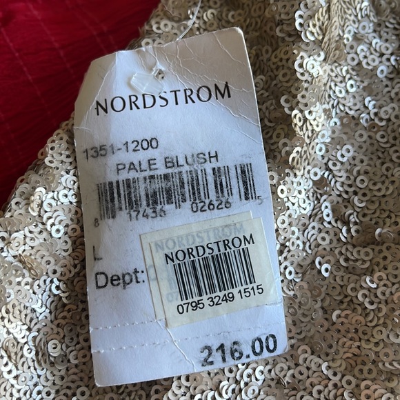 Dress The Population Sequined Dress, Pale Blush, Large - Picture 14 of 14